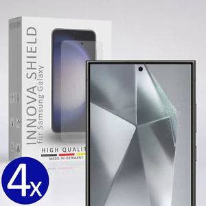 4x Panzerfolie Displayglasschutz Samsung Galaxy S24 Ultra 5G Stifteingabe Cover - Bild 1 von 6