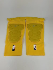 Nike NBA Issued Hyperstrong Padded Knee Sleeves Mens Size 2X/3X Yellow CT3877 - Picture 1 of 4
