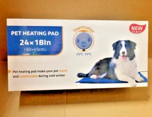 60x45cm Pet Heating Pad Cat Dog Electric Heat Mat Bed Whelping Pads UK PLUG THER - Picture 1 of 6