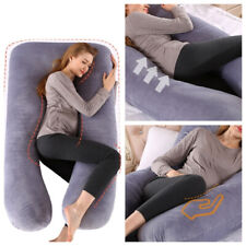 1pc Luxurious Crystal Velvet Maternity Pillow for Pregnancy – Ergonomic U-Shape,