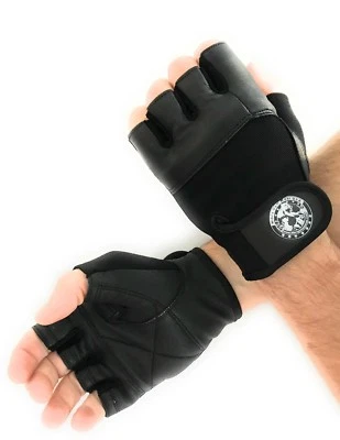 Nibra Gym Wear USA Gym Gloves Black with Wrist Closure for Man & Women. - Image 1 of 4