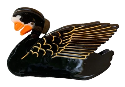 NUEVO Pinza para el pelo de cisne negro accesorios para el cabello animales aves lindo regalo  Foto 1 de 4