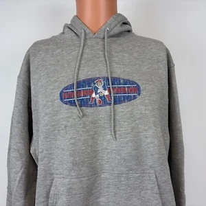 Reebok New England Patriots Hoodie Sweatshirt Mens Size M NFL Football Gridiron - Picture 1 of 5