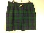 NYCC Womens Dark Green Plaid Casual Skirt, The Black Watch, Size S/M