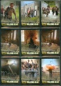2014 Walking Dead Season 3 Part 1 90 Card Mini-Master Set Base Prison Shadowbox - Picture 1 of 3