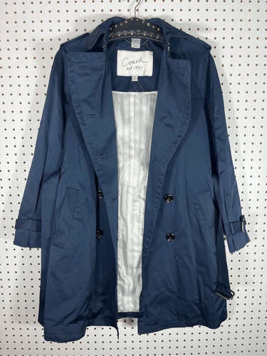 Trench coat Coach lunghezza corta con cintura taglia 0