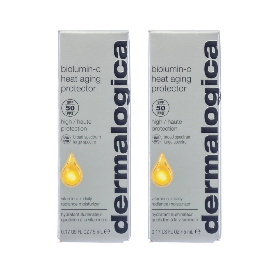 Dermalogica Biolumin C Heat Aging Protector SPF 50 0.17oz/5ml TRAVEL EXP 10/2026