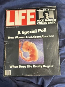 Life Magazine Mick Jagger Rolling Stones / Abortion / When Does Life Begin? 1981 - Imagen 1 de 3