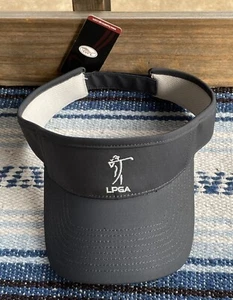 ✅NEW! LPGA Women's Dark Gray Golf Sports Visor Hat Adjustable Strap Back ~ ~ - Picture 1 of 10