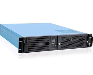 RackChoice 2U Micro ATX Compact Rackmount 2 x 5.25 Chassis Support ATX PS2 PS... - Picture 1 of 1