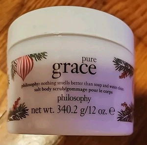 Philosophy Pure Grace (Urlaub) parfümiertes Salz Körperpeeling 12 Unzen NEU versiegelt - Bild 1 von 4