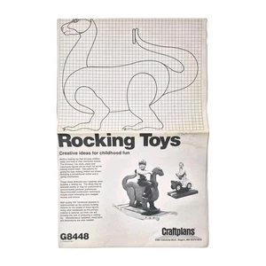Vtg Craftplans Handmade Wooden Rocking Toys Instructions for Children - Picture 1 of 10