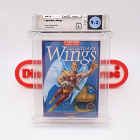 NES Nintendo LEGENDARY WINGS with ROUND SOQ! WATA GRADED 9.2 A! NEW & Sealed!