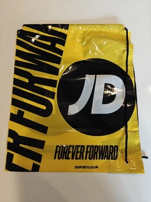 JD Sports Drawstring Bag - PE Bag - Gym Bag - Swim Bag- School Bag - Yellow