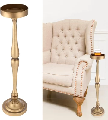 Mesa de bebida pedestal mesa lateral redonda Martini mesa final pequena coquetel bebida Sta - Imagem 1 de 4