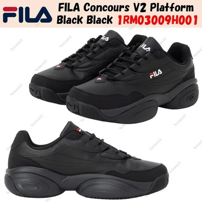 FILA Concours V2 Plataforma Negro Negro 1RM03009H001 Hombres Tamaño - Imagen 1 de 4