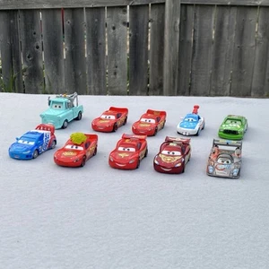 Disney Pixar CARS MOVIE Diecast Toy Vehicle Lot Of 10 - Picture 1 of 21