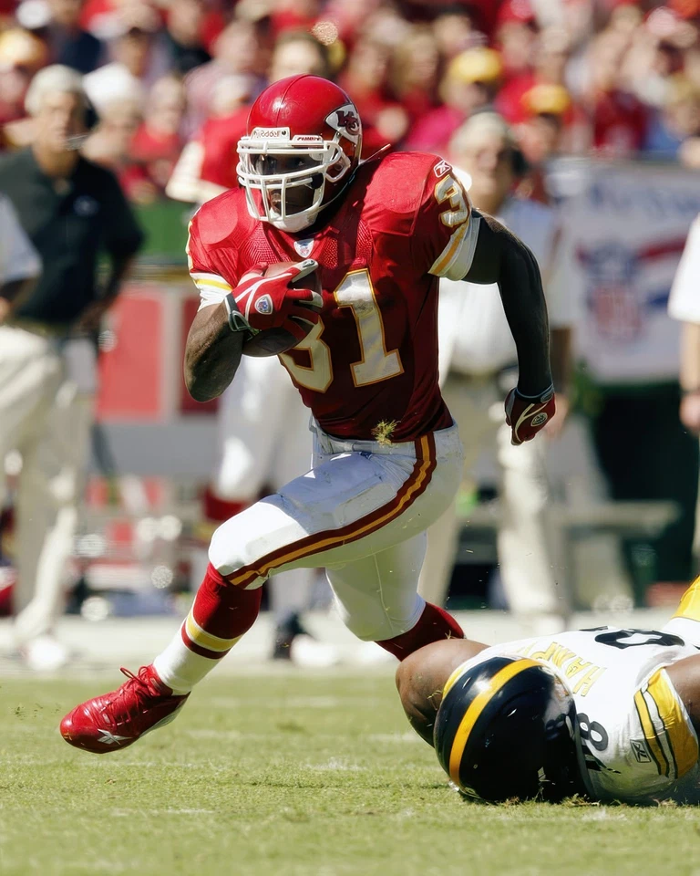 Impresión fotográfica brillante Priest Holmes #31 Kansas City Chiefs NFL 8"X10" 3 Foto 1 de 1