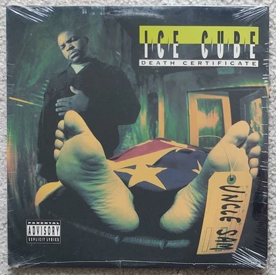 ICE CUBE - DEATH CERTIFICATE VINYL LP SEALED 1st PRESS 1991 ORIG RARE - Image 1 of 3
