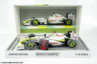 Minichamps - 1:18 Brawn GP BGP001 No.22 Jenson Button World Champion Brazilia... - Image 1 of 4
