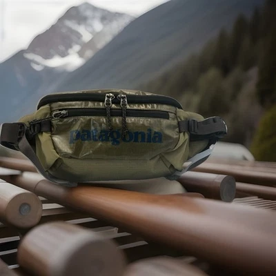 Patagonia Black Hole Waist Pack 5L Bag Fanny Olive / Blue Lumbar RARE Color - Image 1 of 4
