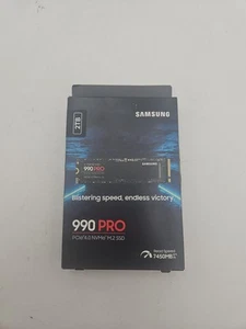 Samsung - 990 PRO 2TB Internal SSD PCle Gen 4x4 NVMe New Sealed MZ-V9P2TB - Afbeelding 1 van 4