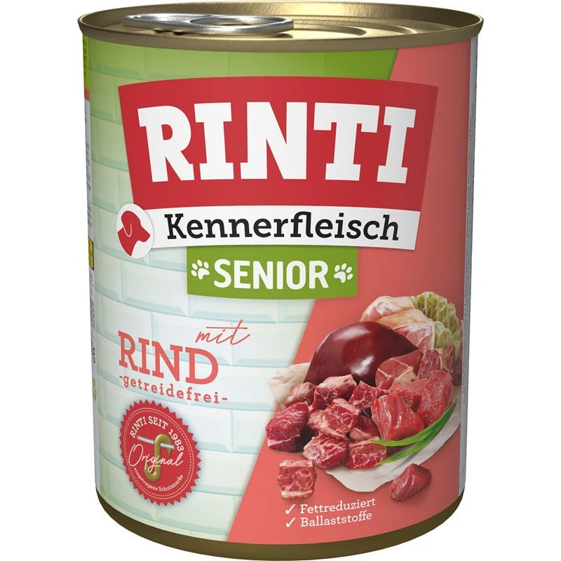 Rinti Kennerfleisch Senior Rind | 12x 800g Hundefutter nass - Bild 1 von 1