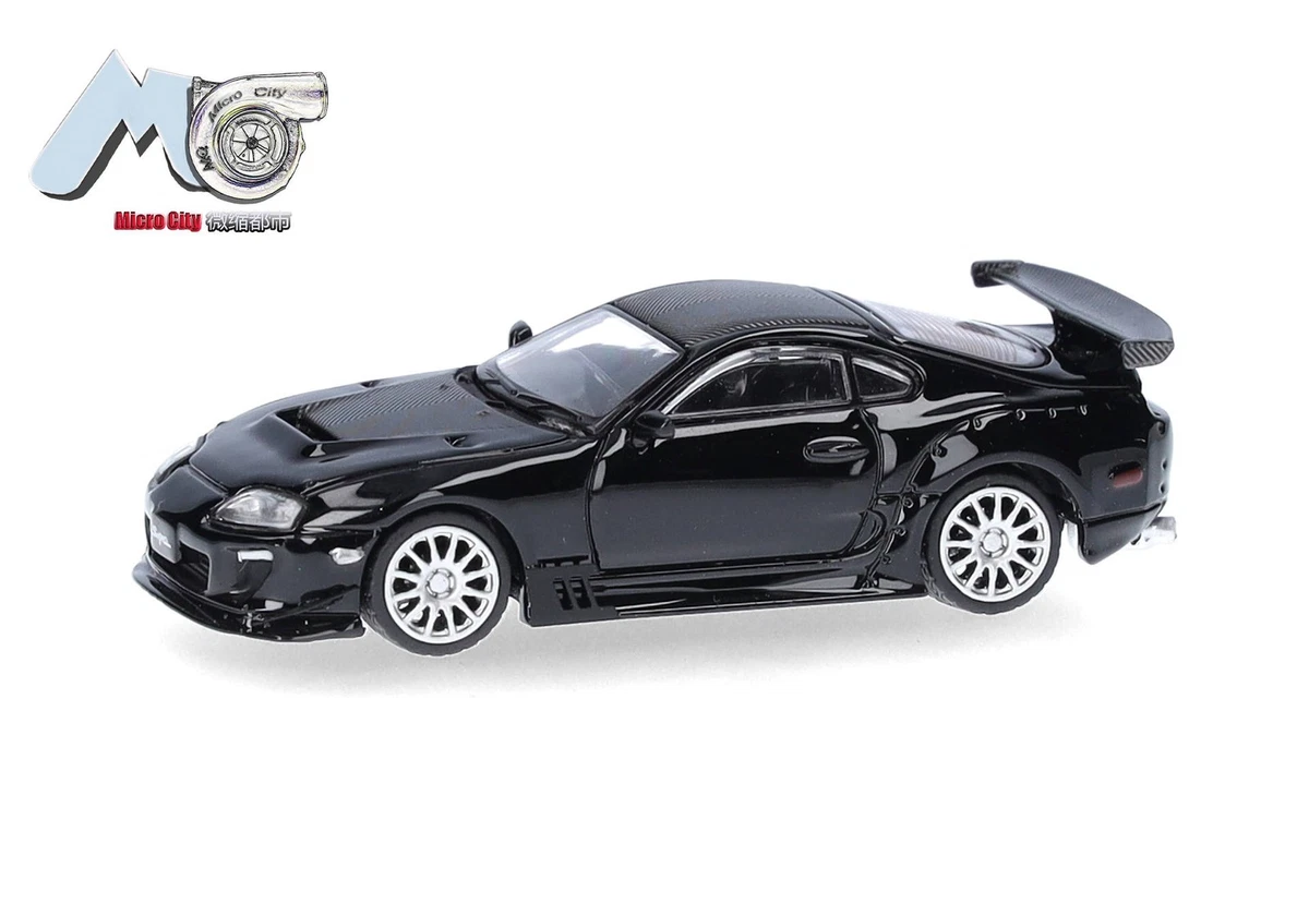 Imtfzct 1/36 Toyota Supra Modellauto – Mit Pull-Back Funktion, Türen öffnen, Rot