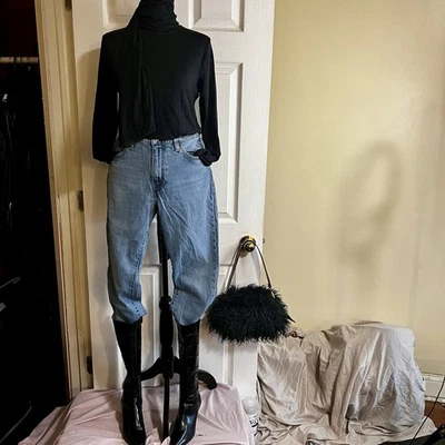 Lou&Grey Nuevo Top Túnica Negra Elegante Jersey Bufanda Envoltura L/S Negro Chica S Foto 1 de 4