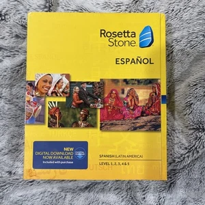 GREAT FIND: SEALED Rosetta Stone TOTALe Spanish Version 4; Levels 1, 2, 3, 4 & 5 - Picture 1 of 6