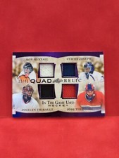 2022-2023 Leaf In The Game Used Hockey Quad Relic Goalie Legends /45
