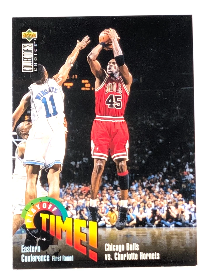 1995-96 ELECCIÓN DEL COLECCIONISTA #353 MICHAEL JORDAN TIEMPO DE PLAYOFFS Foto 1 de 1