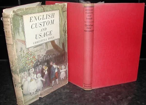 ENGLISH CUSTOM & USAGE Christina Hole FOLK DANCE Christmas Ceremony PAGAN Fairs - Picture 1 of 2