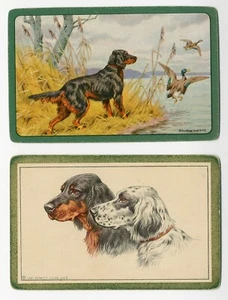 GORDON SETTER VINTAGE SINGLE DOG COLLECTABLE PLAYING CARDS - Picture 1 of 1