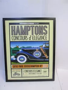 Póster de evento original firmado por Christie Brinkley del Concurso de Elegancia 2001 de los Hamptons - Imagen 1 de 5