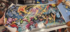 Marvel Master Vision 1991 Poster unhung Signed by T Austin D Lim & P Mounts - Picture 1 of 1