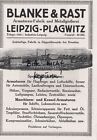 LEIPZIG, Werbung 1918, Blanke & Rast Armaturen-Fabrik Metall-Giesserei