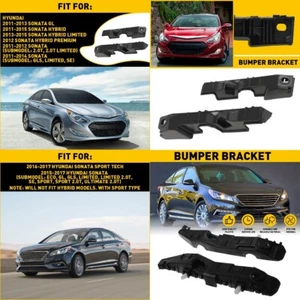 Front Bumper Bracket LEFT & RIGHT for 2015-2017 Hyundai Sonata 86514C1000 - Picture 1 of 13