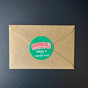 HORRORIBLE KIDS Series 9 Printing Plates Mark Pingitore Garbage Pail Kids - Picture 1 of 1