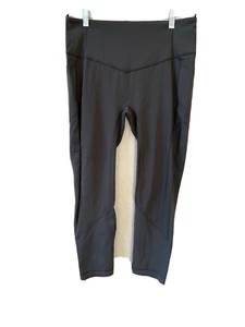 Lululemon Olive Green Cropped Leggings 12 EUC - Picture 1 of 2