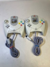 Lot of 2 Official Sega Dreamcast Controllers HKT-7700 Untested
