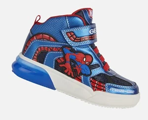 Geox Grayjay Marvel Spider Man Jungen High Stretch & Riss Sneaker MIT LICHT - Bild 1 von 7