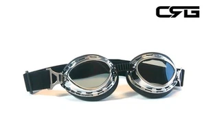 CRG Vintage Bike Aviator Pilot Style Motorcycle Cruiser Scooter Goggles T07ST-1 - Bild 1 von 3