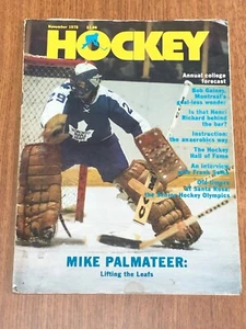 NOVEMBER 1978 OFFICIAL HOCKEY MAGAZINE MIKE PALMATEER COVER GUY LAPOINTE POSTER - Picture 1 of 17