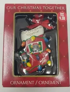 OUR CHRISTMAS TOGETHER AMERICAN GREETINGS ORNAMENT CUTE MOUSE NEW VINTAGE - Picture 1 of 4