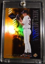 2003 MIKE MUSSINA #88 LEAF LIMITED GOLD SPOTLIGHT REFRACTOR LIKE 03/50   (622)