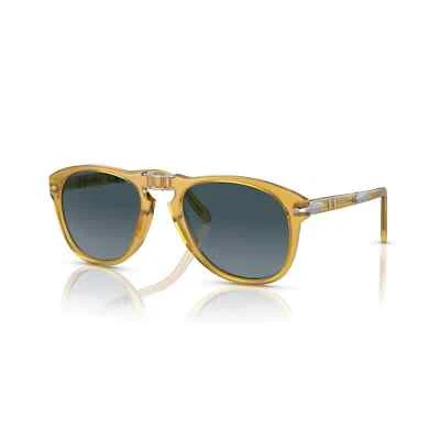 Gafas de sol polarizadas plegables Persol Steve Mcqueen 714SM 204/S3 amarillo ópalo azul Foto 1 de 4