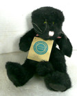 VINTAGE RETIRED BOYDS ZOE BLACK CAT JOINTED PLUSH 11 INCHES TALL BOYDS BEAR