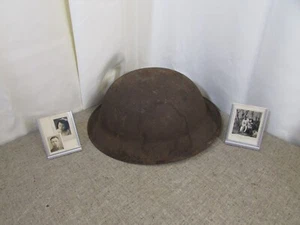 Vintage ww1? doughboy helmet? w/ pictures - unknown origin - Picture 1 of 4