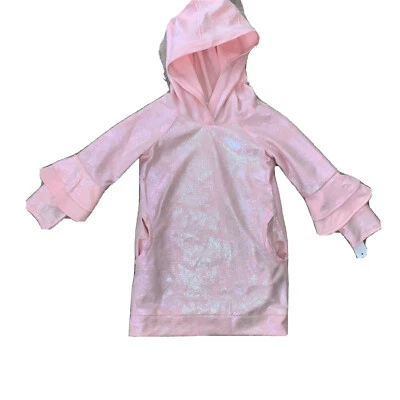 ISOBELLA & CHLOE ROSA TOP/túnica con Capucha Talla 4 Niñas MANGA LARGA CON Bolsillos Foto 1 de 2